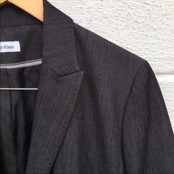 Calvin Klein Women's One Button Blazer Jacket Size 8 - Picture 4 of 12